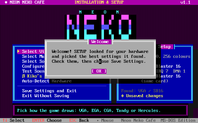 SETUP.EXE welcome dialog
